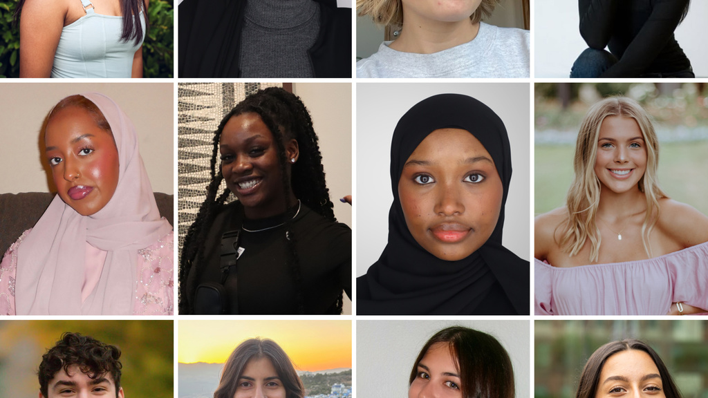collage of student headshots